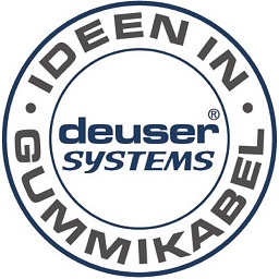 Deuser Systems Logo Ideen Gummikabel rundes Firmenlogo
