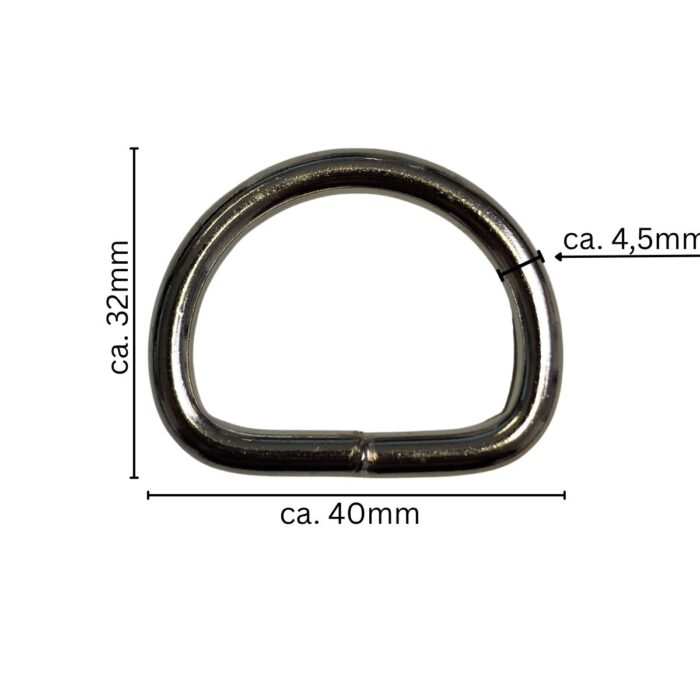 Halbrundring 512121 aus Metall für Befestigungs- und Verbindungslösungen in technischen Anwendungen