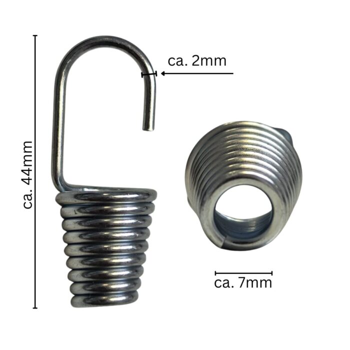 Spiralhaken 512180 aus Metall für Befestigungs- und Verbindungslösungen in technischen Anwendungen