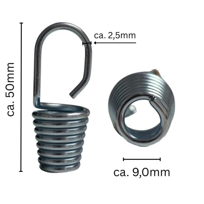 Spiralhaken 512183 aus Metall für Befestigungs- und Verbindungslösungen in technischen Anwendungen